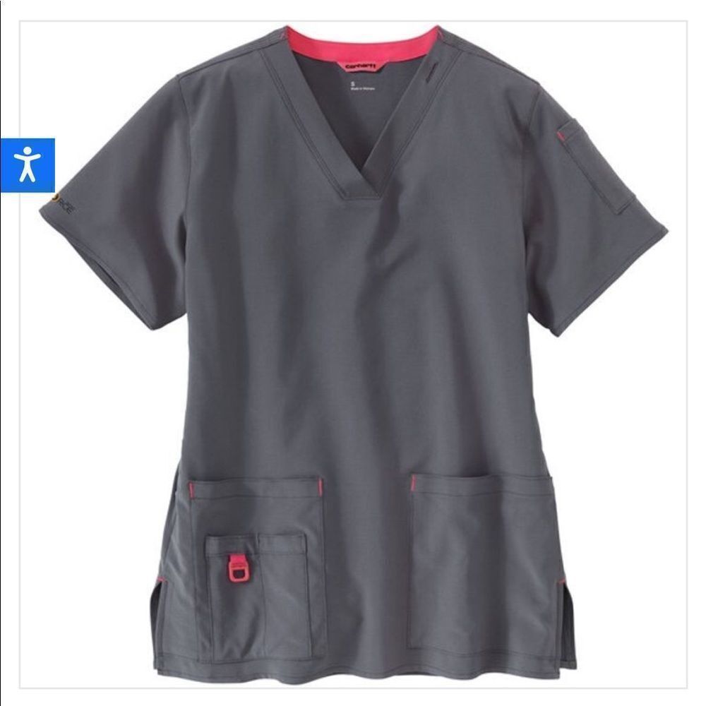 Carhartt Pewter V neck Media Top